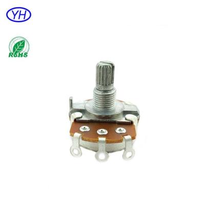 China Good Quality 24mm Lightweight Rotary Potentiometer Audio Video Amplifier 10k Potentiometer for sale