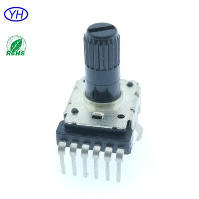 China Good Quality OEM 11mm Audio Pin 6 a503 10K With Isolated Vertical Shaft Potentiometer for sale