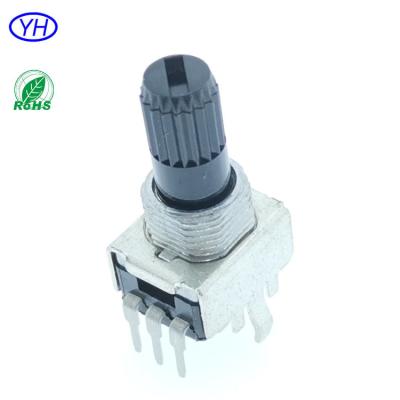 China Carbon Film Audio Film Design Insulation Vertical Axis 3 Terminals 9mm Terminals 100k Volume Control Vertical Rotary Linear Potentiometer for sale