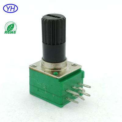 China Vertical Potentiometer R0921G-XA1-B50K Carbon Film Linear Shaft 9mm Plastic Double Tape 50k for sale