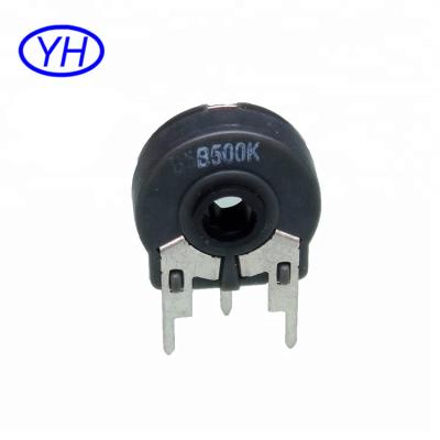 China Lightweight SB103 Carbon Film 3 Terminals 10mm Variable Resistance Trimmer Rotary Trimmer Potentiometers for sale