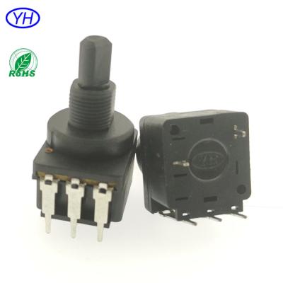 China OEM UL Lightweight Professional Carbon Film 16mm 10k 100K 500K Rotary Potentiometer With 10A Rotary Switch for sale