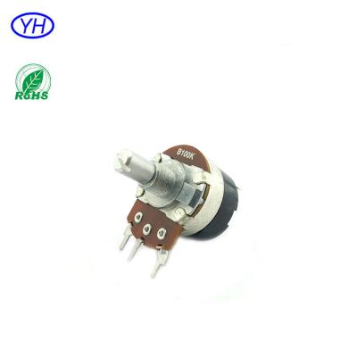 China Latest Design 24MM Lightweight Metal Shaft Rotary Switch Potentiometer for sale