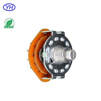 China 25mm Audio 4 Positions 500V 100A Rotary Voltage Selector Switch for sale