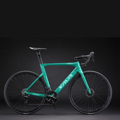 China Original SAVA carbon fiber road bike hydraulic disc brake road bike carbon fiber racing bicycle for sale