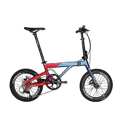 China Racing JAVA 20 Inch Folding Bikes 9 Speed ​​Stylish Lightweight Aluminum Folding Bike Frame Foldable Bicycle for sale