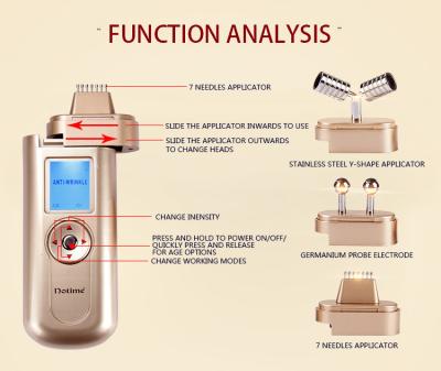 China Anti- Wrikles/Puffiness Haupt-Microcurrent-Gesichtsbehandlung bearbeitet leichte y-Form maschinell zu verkaufen