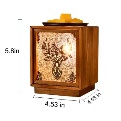 China Nordic creative wooden simple European style home lamp new product china new product aromatherapy wax melting lamp for sale