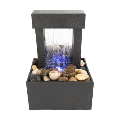 China China Mini Unique Shape Simulation Desktop Fountain Waterfall Table Ornament for Home Office Hotel Tabletop Fountain for sale