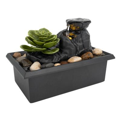 China Zhaocai Zhaocai Fengshui Ornament Device Small Home Living Room Water Green Plant Chinese Creative Gifts Fountain Office for sale