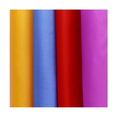 China Waterproof Plain Waterproof 70D 190T Polyester PU Coated Fabric for sale