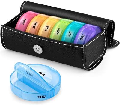 China hot sales 1/7/14/28/31 day travel use food grade capsules pill shape container portable plastic cosmetic case for sale