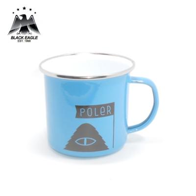 China New Viable Custom Printing Beeg Mug Enamel Campfire Coffee Mugs for sale