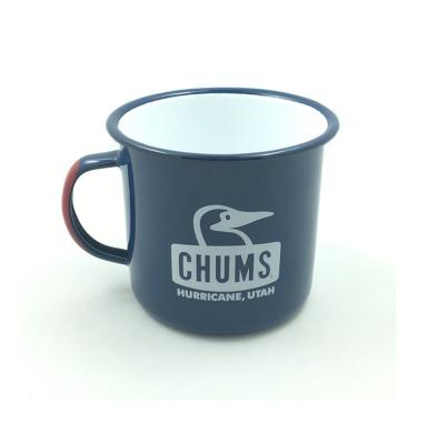 China Customized Logo 0.5mm Thick Viable 0.2mm 0.35mm Printing Kids Safety Drinking Water Enamel Cup Metal Mug for sale