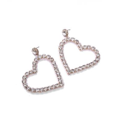 China FASHING/CUTE Professional Design Fashion Heart Diamond 925 Diamond Lady Earrings Women Earrings Manufacturer for sale