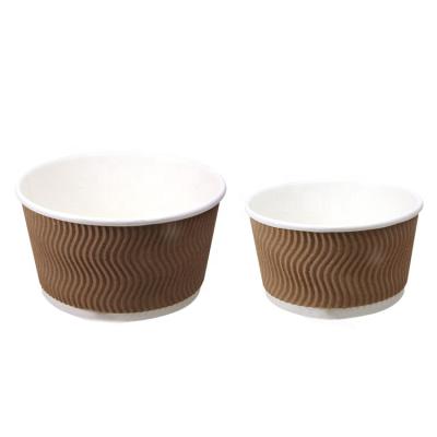 China Custom Printing Disposable Food Container 16oz Disposable Paper Soup Cup Bowl Free Sample for sale