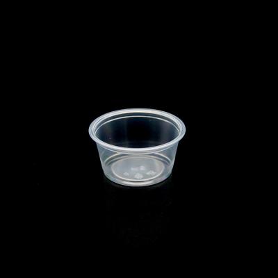 China Wholesale HAPPYPACK 2oz PP Disposable Sauce Cup 60ml Disposable Clear Plastic Cups Free Sample for sale