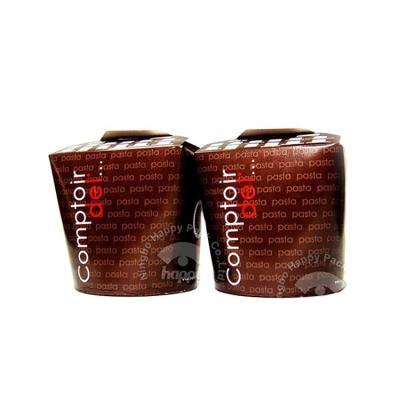 China Color Disposable Eco Friendly Custom Logo Take Away 18oz Noodle Box Paper Food Container Round Bottom Free Sample for sale