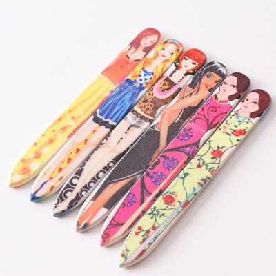 China Fancy Glass Colored Nail Folder High Quality Printing Nail Folder Glass for sale