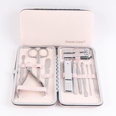 China Finger LOW MOQ Nail Manicure Kit 11pcs Stainless Steel Carbon Steel Personal Nail Care for sale