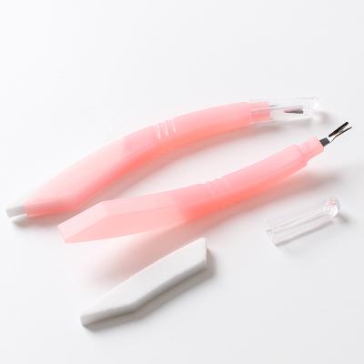 China Durable Custom Plastic Color Handle File Ceramic Cuticle Nail Trimmer for sale