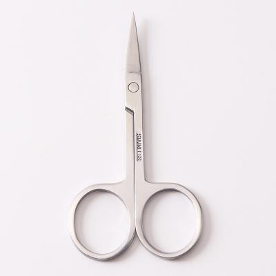 China Universal Professional Beauty Tool Small Stainless Steel Cutting Eyebrow Scissors for sale