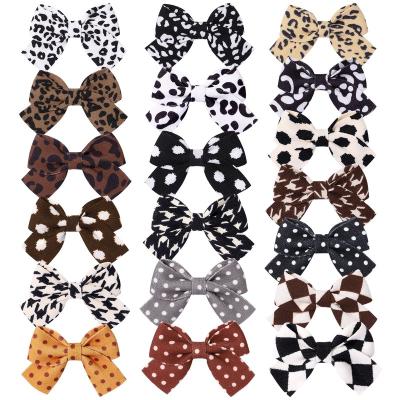 China Hair Clip Custom Design Soft Accecories Child Hair Bow Christmas Butterfly Hair Pin Set Baby Ribbon Mini Hair Clip for sale