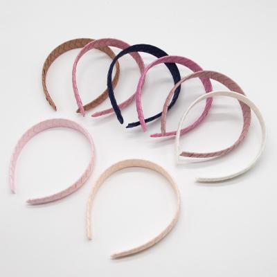 China Headband Fashion Children's Grosgrain Wrapping Headband Plastic Hair Band for Kids for sale