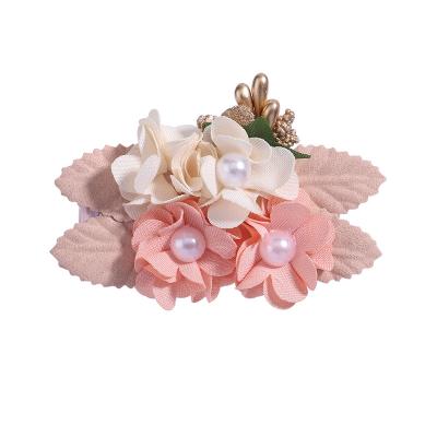 China Cute Children's Decoration Girls Flower Hair Clips Children Kids Hair Accessories Floral Hair Bows Clips Hairpins For Party for sale