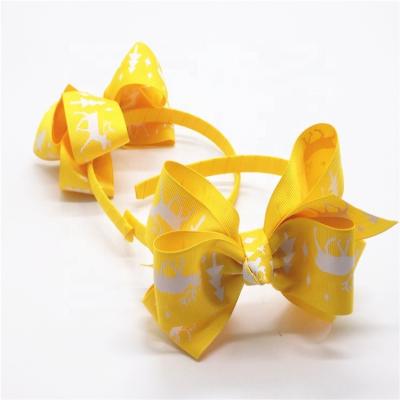 China Direct Wholesale Custom Hair Bows From Latest Hair Accessory Sale Factory For Girls for sale