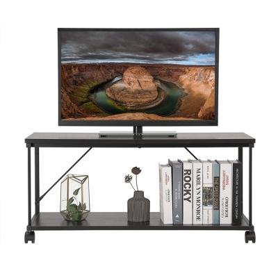 China Movable TV Stand SONGMICS TV Cabinet, TV Stand, 2 Tier TV Entertainment Center With Shelf for sale