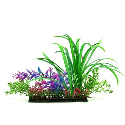 China LANGHU Aquarium Decorations Simulation Aquatic Plants Plastic Plants Fully Stocked Viable Artificial Plants Water Grass for sale