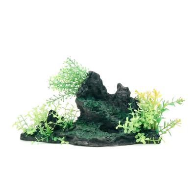 China Viable Resin Decoration Decorations Aquarium Ornament Rocks Decor Accessories Aquarium Rock Garden for sale