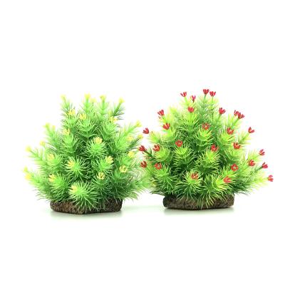 China Viable Wholesale Aquarium Ornaments 15cm Plastic Plants For Fish Tank Aquarium Decoration for sale