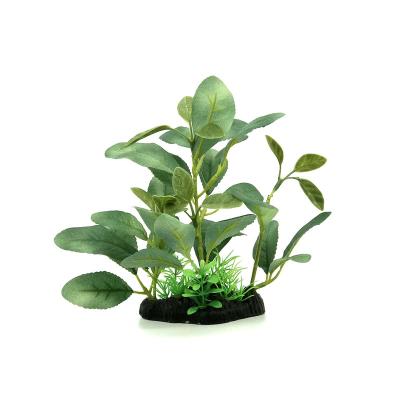 China Viable Decoration 20cm Aquarium Fish Tank Artificial Green Plants for sale