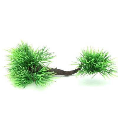 China Reptile Viable Aquarium Plastic Supplie Aquarium Plants For Mini Greenhouse Reptile Decoration for sale