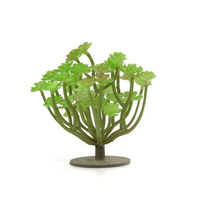 China Aquarium Supplie 10cm Viable Plastic Green Plants For Mini Greenhouse Reptile Decoration for sale