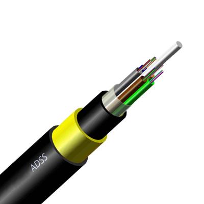 China Telecom Communication Fiber Optic Fibra Optica 12 24 48 ADSS Cable Cable for sale