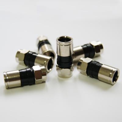 China Waterproof Compression F Type RF Coaxial Connector RG6 Connector for sale