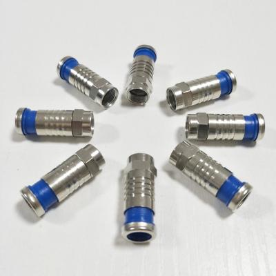 China audio & Video Compression F Coaxial Connectors F Coaxial Cable Connector RG59 Type Connector for sale