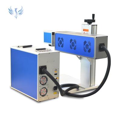 China Deep marking Split Desk Portable Type 30w 50w Fiber Co2 Laser Marking Machine for sale