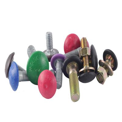 China 2022 China Supplier M12 M36 Good Quality Head Plastic Bolt Thread End Steel Silo Bolts Carriage Bolts for sale