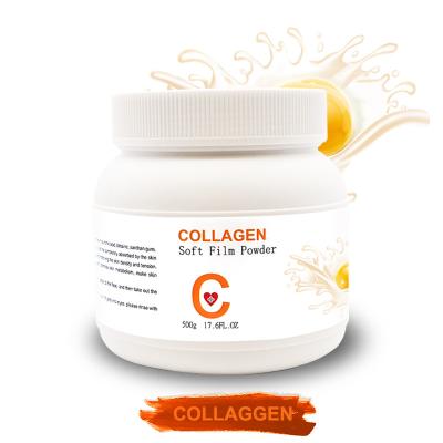 China 500ML Moisturizer DIY Private Label Collagen Powder Mask Moisturizing Anti Aging Soothing Facial Organic Natural Collagen Mask Powder for sale