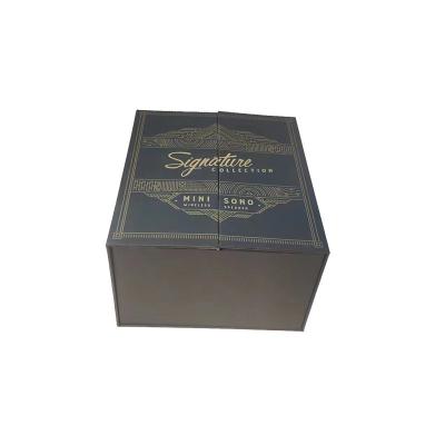 China Recyclable Pure Black Over Scratch Resistant Film Packaging Box Gift Box for sale