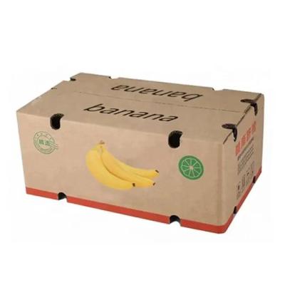 China Factory Recyclable Low Price China Shenzhen Corrugated Cardboard Fruit And Vegetable Packaging Banana Gift Box for sale