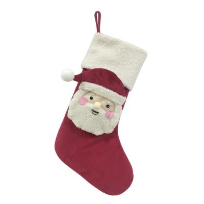 China BSCI Reindeer Buy Custom Luxury Christmas Decorations Christmas Santa Stocking for sale