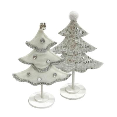 China Mini Artificial Christmas Tree Decoration Christmas Tree Office Decoration 16cm Tall Artificial Gift for sale