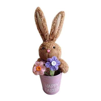 China Soft Rabbit Doll 2021 New Soft Rabbit Doll Stuffed Plush Easter Bunny Toy For Children for sale