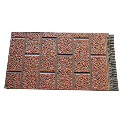 China Exterior Modern Color Brick Insulation Wall Siding Metal Cut Decorative Sandwich Panel Panel for sale