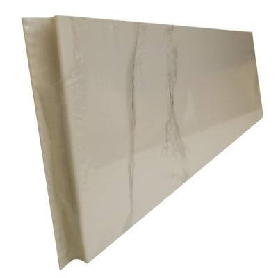 China Interior Decorative Siding 10mm Artificial PU Foam Metal Wall Panel Moisture Proof for sale